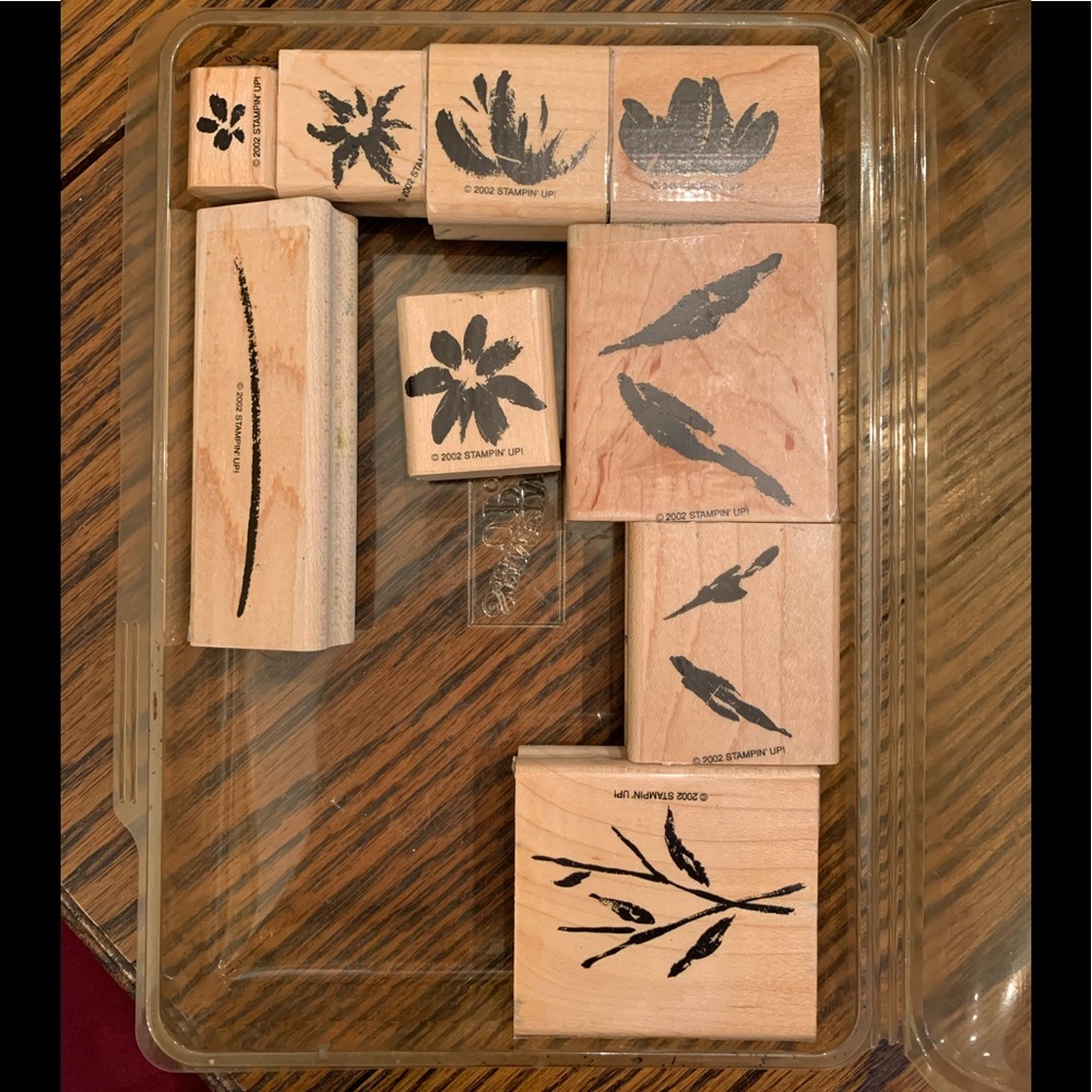 Watercolor Garden II rubber stamp set